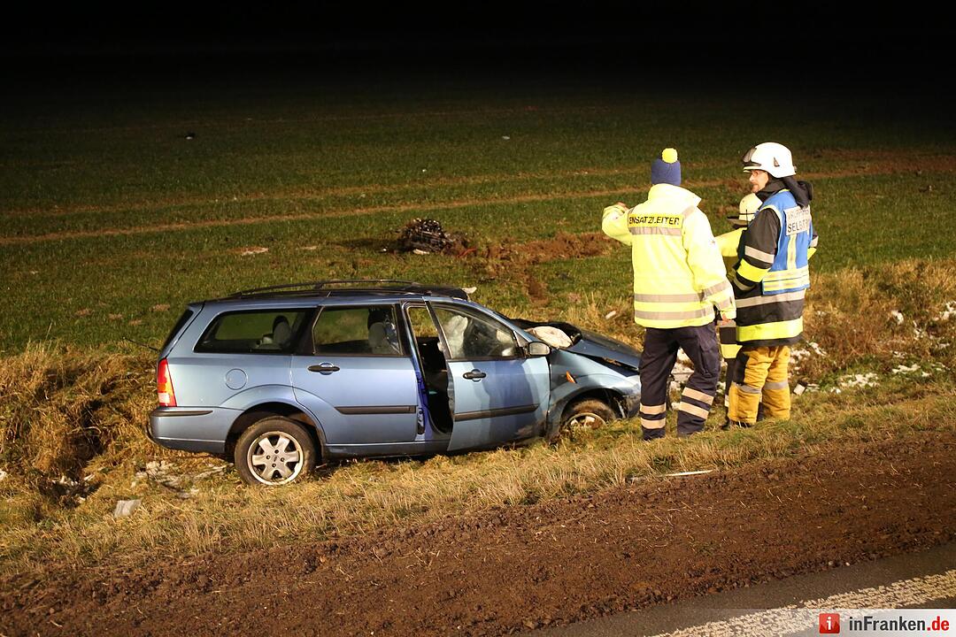 Autofahrer bei Köditz schwers verletzt