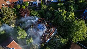 Brand in Bamberg am Pfingstmontag