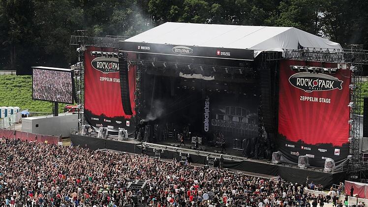 Das Festival-Gelände von Rock im Park in Nürnberg. Foto: Daniel Karmann/dpa