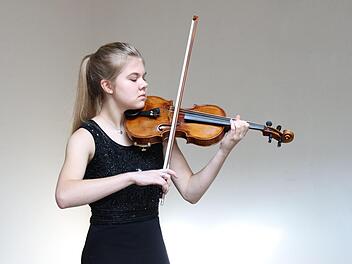Marie Koonert beim Preisträgerkonzert. Carolin Herrmann