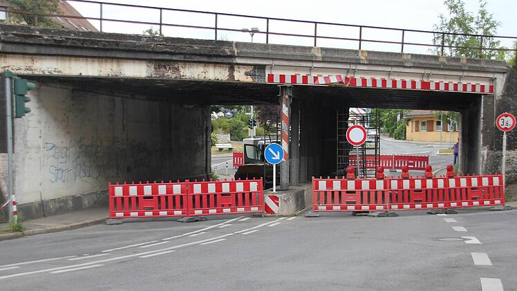 Die Unterführung Geisfelder Straße ist noch bis Freitag gesperrt.  Foto: sem