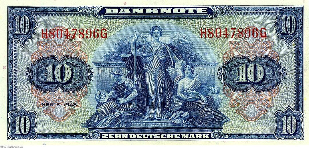 Deutsche Mark - Banknoten im Jahr 1948