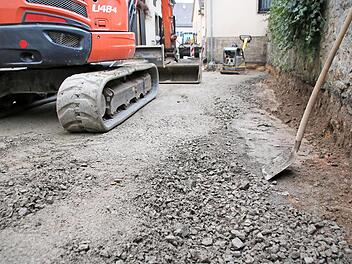 Die Malergasse wird derzeit hergerichtet.  Foto: Thomas Malz