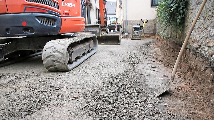 Die Malergasse wird derzeit hergerichtet.  Foto: Thomas Malz
