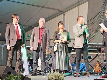Beim Partnerschaftstreffen kamen (v. l.) Günter Schürer (Wiesenttal), Anton Edler (Steiermark), Helmut Taut (Wiesenttal), Karin Beisteiner (NÖ), Marco Trautner (Wiesenttal), Uwe Mitter (NÖ) und Gerti Brandstätter (NÖ) zusammen.