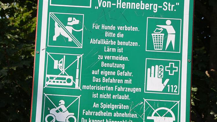 Eindrücke vom Spielplatz Henneberg-Siedlung. Foto: Ralf Ruppert