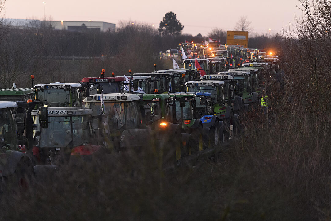 Bauerndemo... auf dem Weg nach N&uuml;rnberg