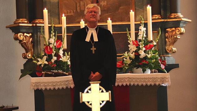 Landesbischof Heinrich Bedford-Strohm hielt beim Kirchweihgottesdienst die Predigt.Johanna Blum