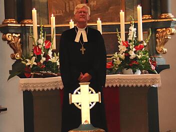 Landesbischof Heinrich Bedford-Strohm hielt beim Kirchweihgottesdienst die Predigt.Johanna Blum