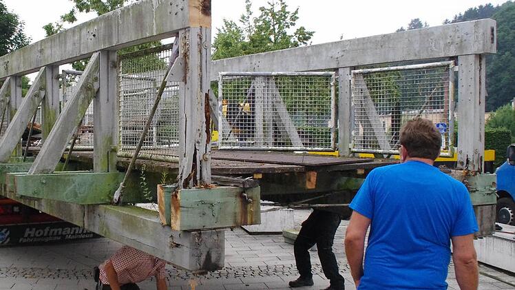 Arbeiten am Schwarzen Steg. Foto: Marco Meißner