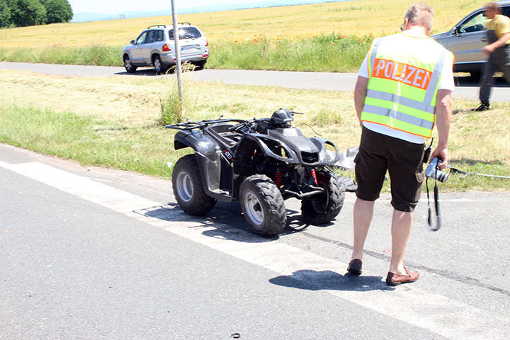Quad und Auto kollidieren im Landkreis Fürth