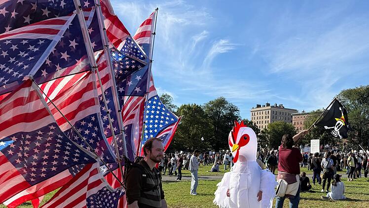 Boston - Demonstrationen «No Kings» gegen US-Präsident Trump