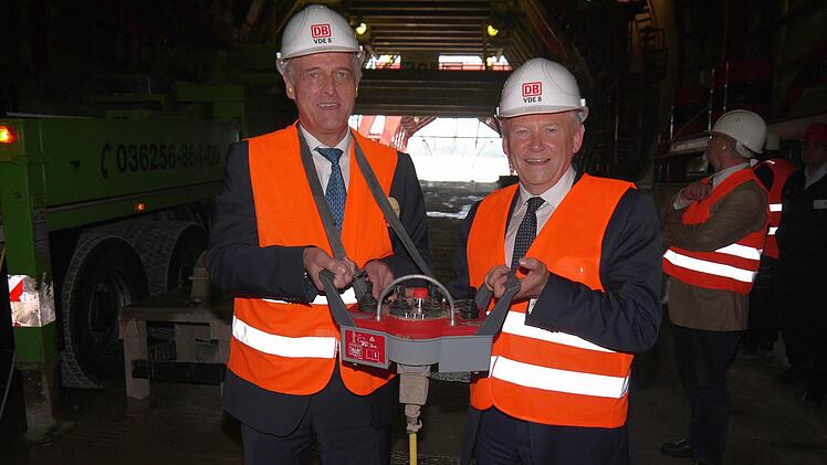 Bundesverkehrsminister Peter Ramsauer (links) und Bahnchef Rüdiger Grube.