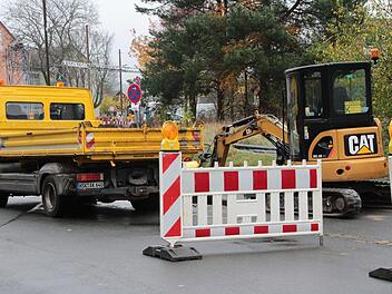 Die Zufahrt zur Jean-Paul-Straße ist derzeit komplett gesperrt.  Foto: Josef Hofbauer