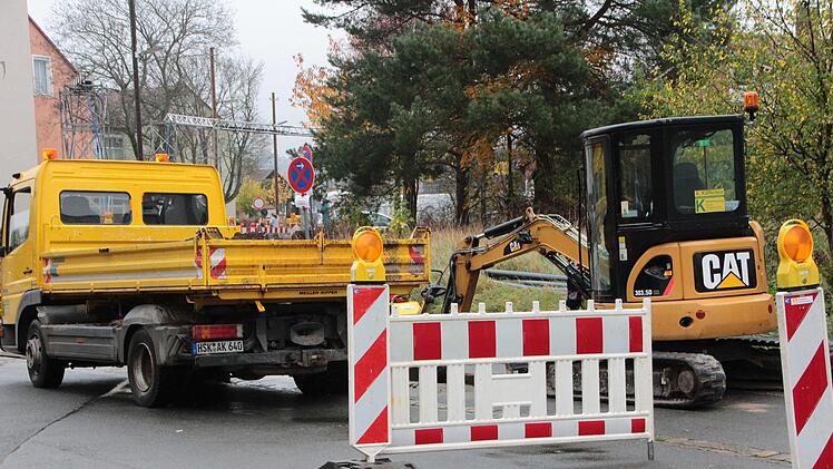 Die Zufahrt zur Jean-Paul-Straße ist derzeit komplett gesperrt.  Foto: Josef Hofbauer