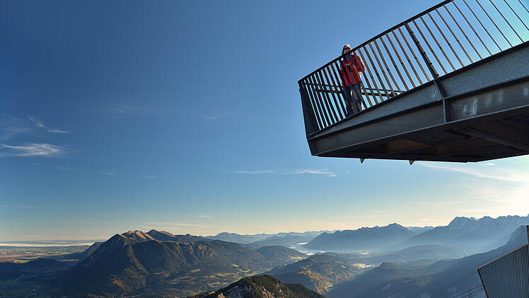 Aussichtsplattform AlpspiX am Osterfelderkopf in den Bayerischen Alpen