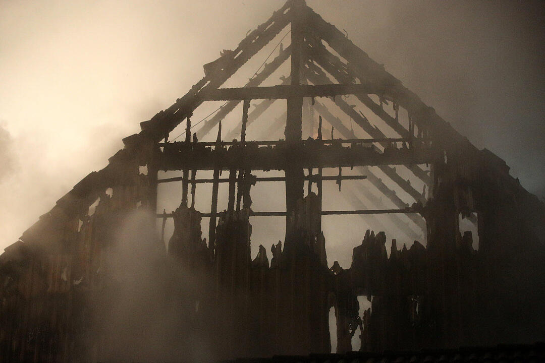 Scheunenbrand in Melkendorf