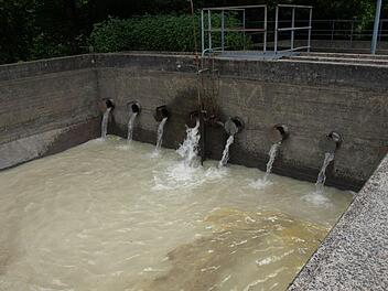 Hier fließt das verunreinigte Abwasser in das separate Becken, wo der Diesel dann von einer Spezialfirma abgesaugt und entsorgt wird. Fotos: Susanne Deuerling