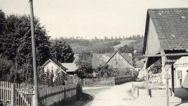 Die Dorfansicht 1950