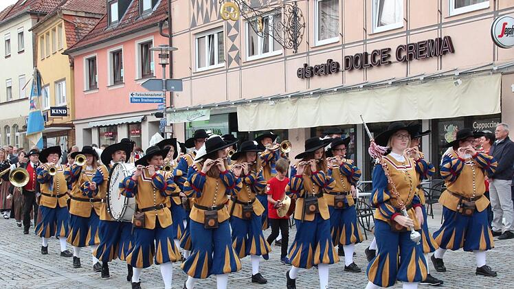 Der Spielmannszug bei der Kirchweih 2017 Foto: Johanna Blum