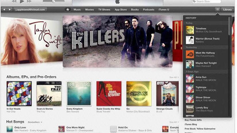 Vor zehn Jahren war iTunes erstmal verfügbar. Quelle: Apple/Screenshot: pb