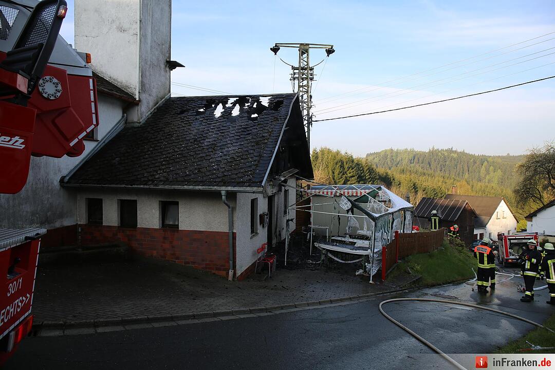 Brand in Feuerwehrhaus in Weidmes