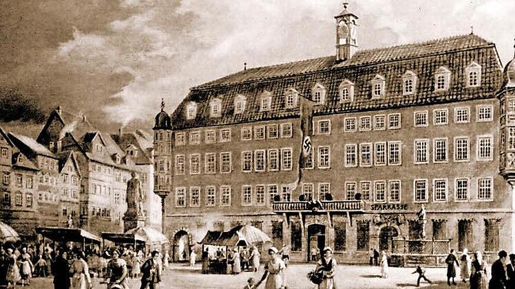 Die Nazis wollten der Stadt ihren Stempel aufdrücken. Angeblich befürwortete Adolf Hitler selbst die Pläne, das Rathaus so umzubauen. Wie und warum die Nazis in Coburg früher als andernorts in Deutschland die Mehrheit errangen, soll nun wissenschaftlich aufgearbeitet werden. Foto: CT-Archiv