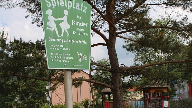 Der Spielplatz am Berliner Platz kann aktuell nicht genutzt werden. Foto: Julia Raab