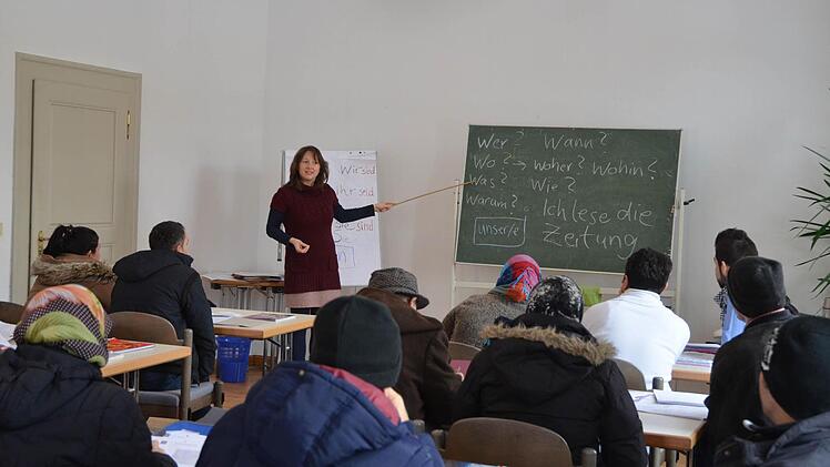 Anja Augustin gibt in Kursen der Awo Deutschunterricht für Flüchtlinge. Foto: Rainer Lutz