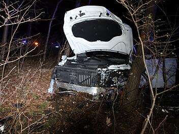 Nürnberg: Überholmanöver missglückt - Auto landet in Waldstück