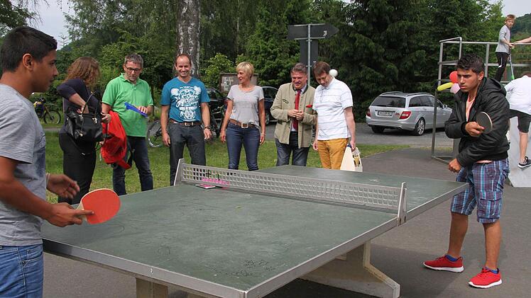 Auch die Tischtennisplatte ist neu. Foto: Sonny Adam