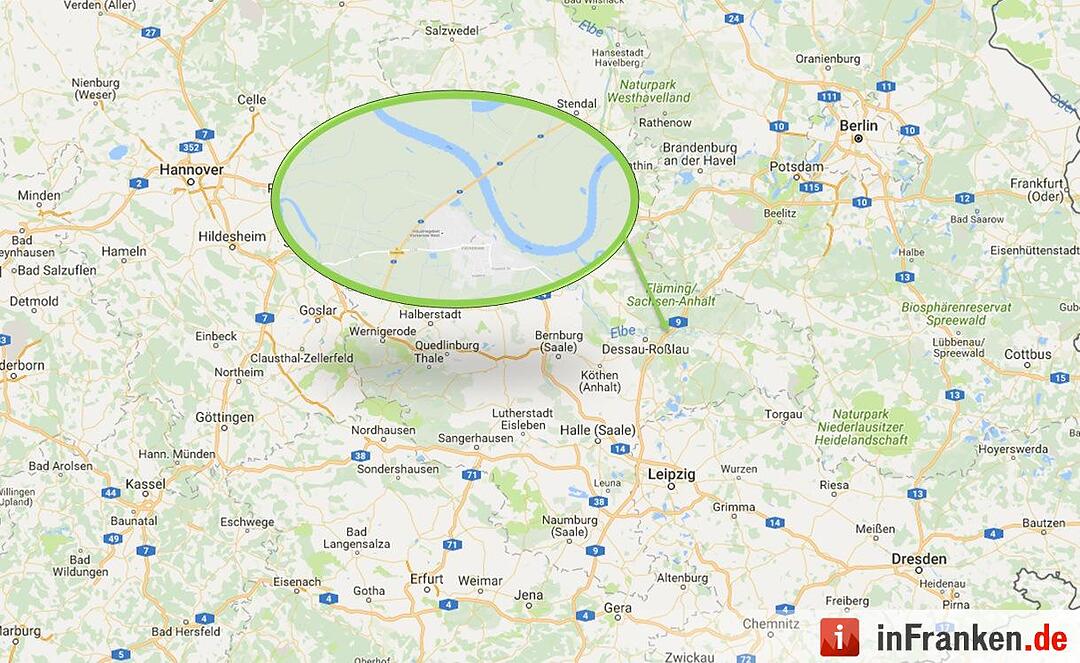 Der Fundort des unbekannten toten aus Sachsen-Anhalt