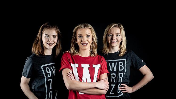Pure Bewegungsenergie: Mia, Mirja und Irina wollen ein eigenes Danceteam für die Würzburger Basketballer aufbauen.  sOliver Würzburg