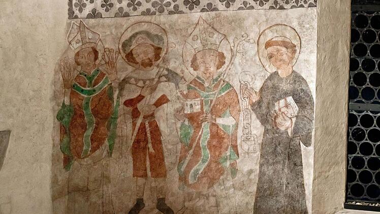 Wandmalerei in der Coburger St.-Nikolaus-Kapelle.Foto: Jochen Berger