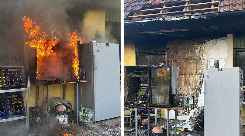 Wachenroth: K&uuml;hlschrank brennt &ndash; Flammen greifen auf Fassade und Dach &uuml;ber