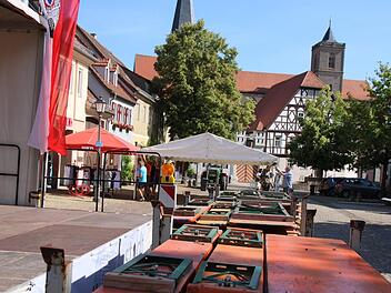 Am Donnerstag begann die heiße Phase der Vorbereitungen auf dem Anger (Bild) und auf dem Stenayer Platz. Thomas Malz