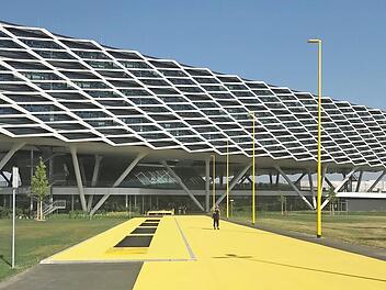 Futuristisch wirkt die neue "Arena". Die Frage der Kosten behält man aber lieber für sich.