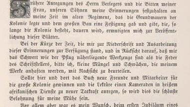 Das Vorwort im Buch von Tom von Prince aus dem Jahr 1914