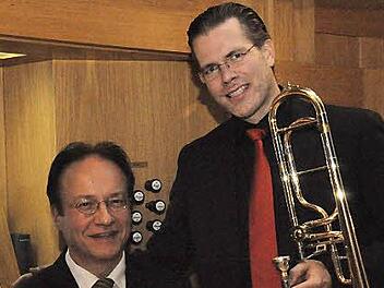 Burkhard Ascherl (Orgel) und Roman Riedel (Posaune) Foto: Peter Klopf