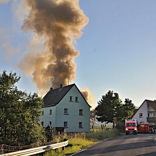 Scheunenbrand in Fischbach