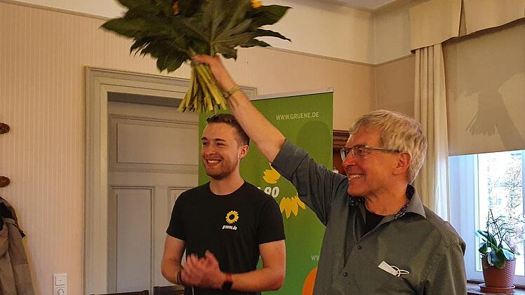 Auch wenn die Erwartungen nicht erfüllt wurden - Direktkandidat Martin Pfeiffer (rechts) und Vorstandssprecher Christian Ohnemüller ließen sich die gute Laune nicht verderben. Foto: Christine Fischer