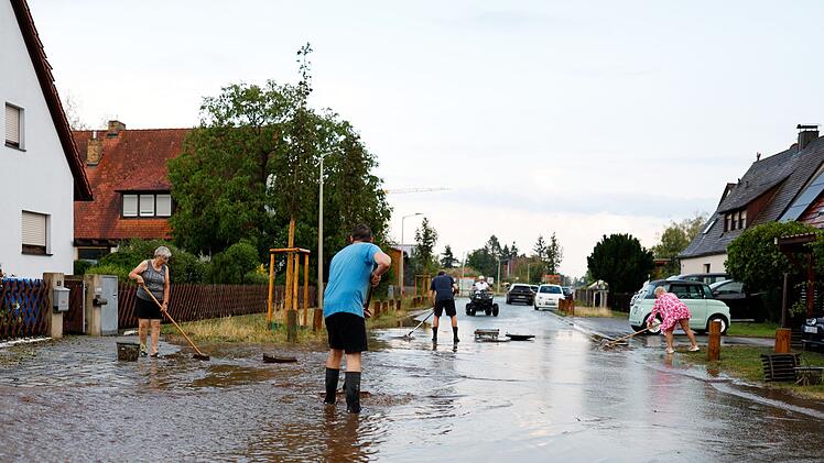 Unwetter in Erlangen