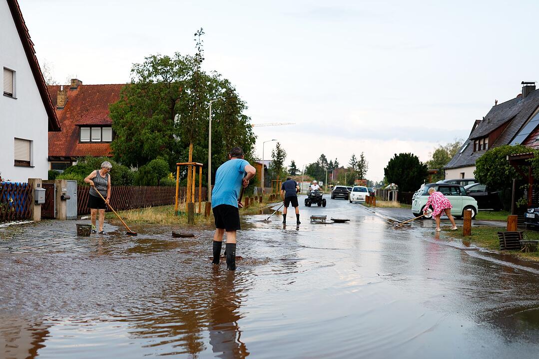 Unwetter in Erlangen