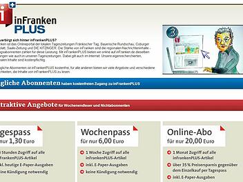 Auf www.infranken.de/infrankenplus finden Sie weitere Informationen und ein kurzes Erklärvideo zu unseren Anmeldemöglichkeiten. Foto: Screenshot