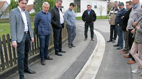 Der Gemeinderat bei der Ortsbegehung Foto: Sylvia Hubele