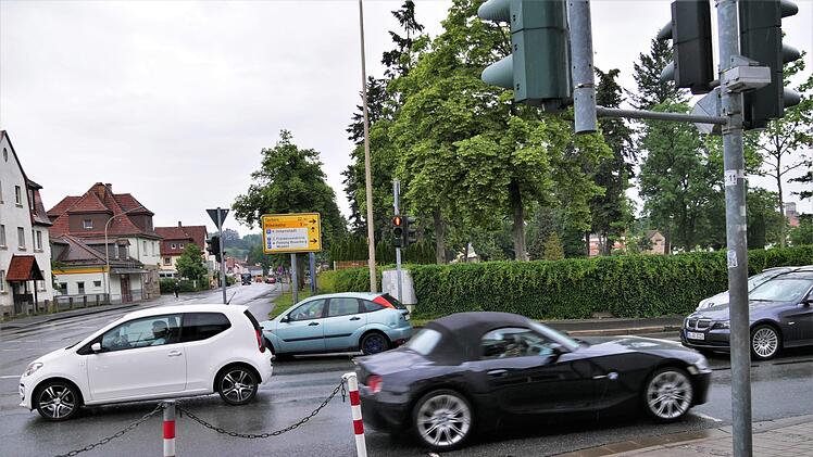 Der Bereich St&ouml;hrstra&szlig;e/Rodacher Stra&szlig;e bleibt f&uuml;r Radfahrer eine gef&auml;hrliche Ecke. Foto: Sandra Hackenberg
