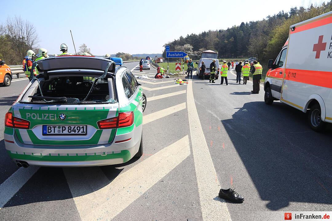 Polizist wird auf A70 von Auto erfasst und lebensgefährlich verletzt