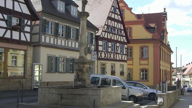In der Ortsmitte von Scheßlitz