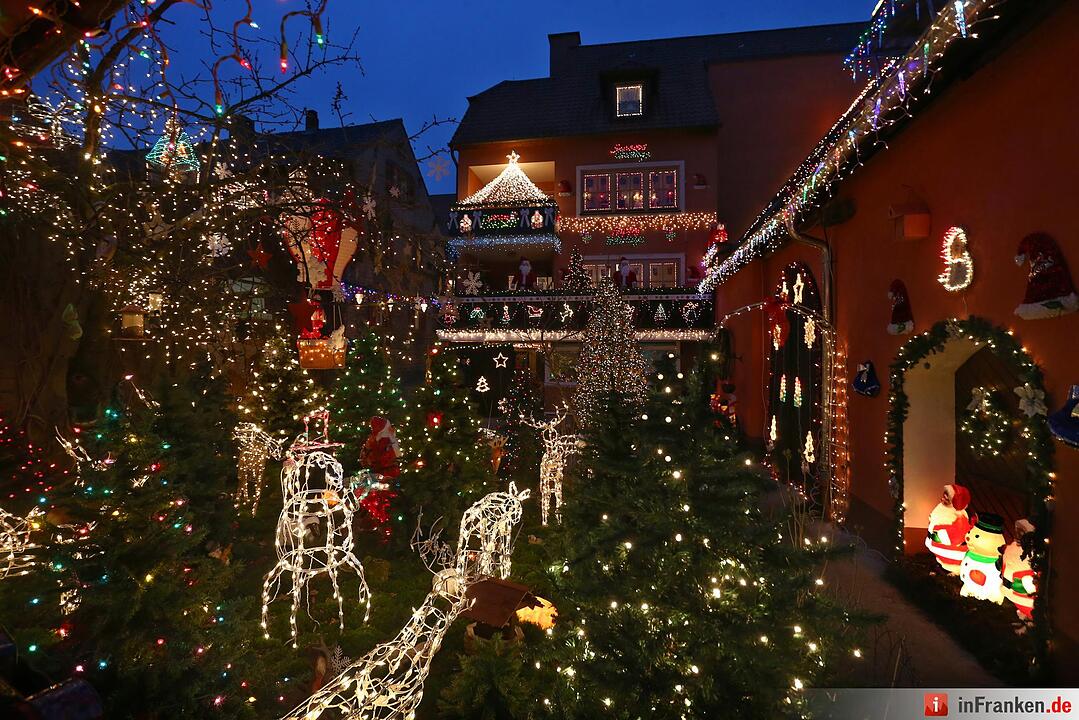 Weihnachtshaus in Unterfranken zum Staunen