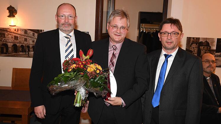 Regionalverlagsleiter Bernd Seidel, Peter Kerrmann und Redaktionsleiter Alexander Müller Foto: Ronald Rinklef